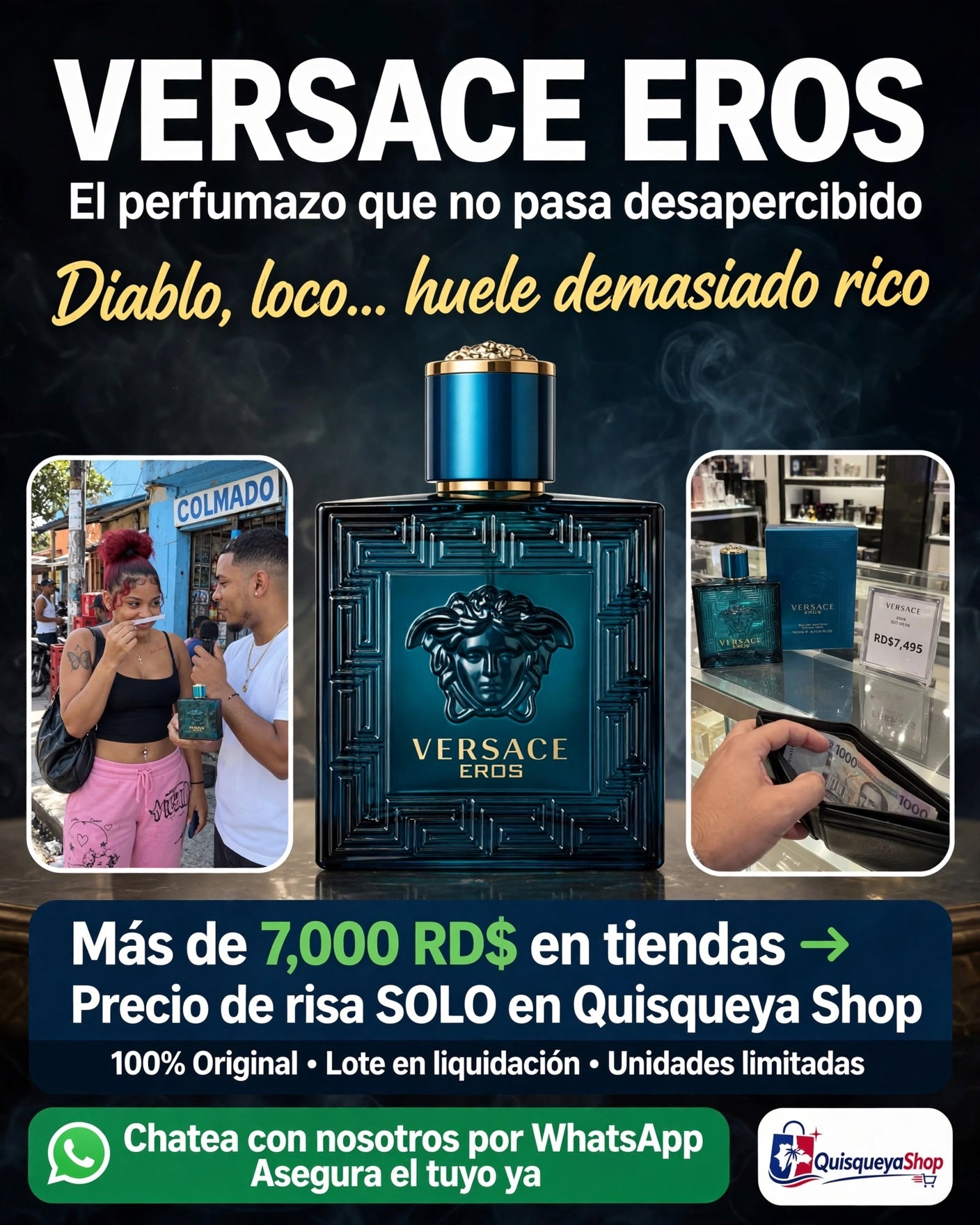 PERFUME VERSACE EROS – EL AROMA DE LA SEDUCCIÓN – Mi tienda